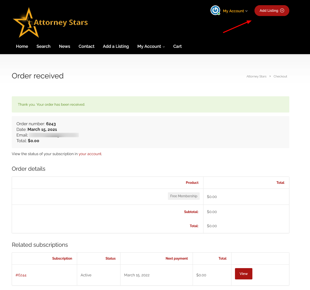 Step 5 | Begin to Add your Listing | Attorney Stars